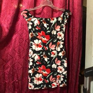 SHEIN dress black floral dress